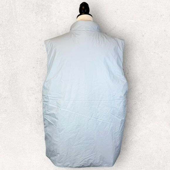 NWT Rains Fuse Vest Sky Blue-Gray Puffer Zip Front, Size XL Unisex - Picture 5 of 13